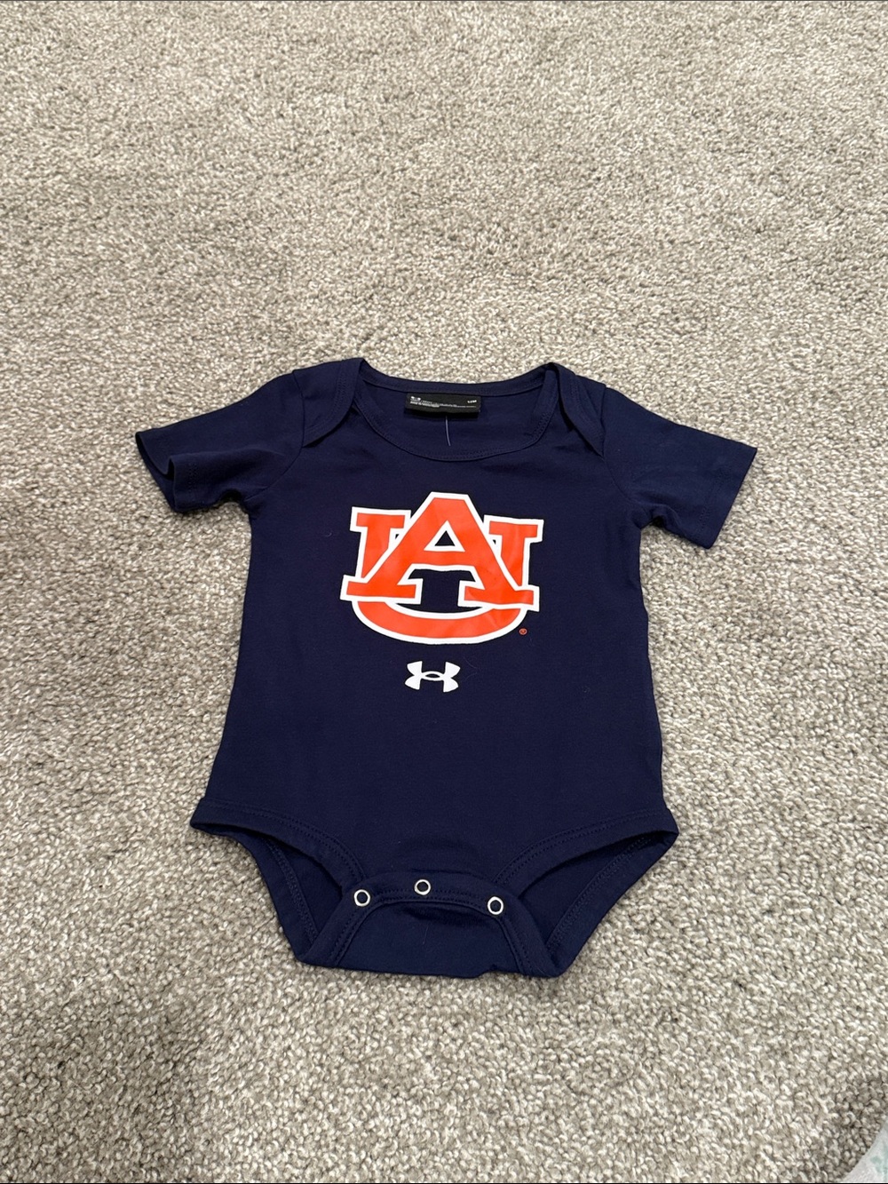 Brand new Under Armour Auburn University baby onesie